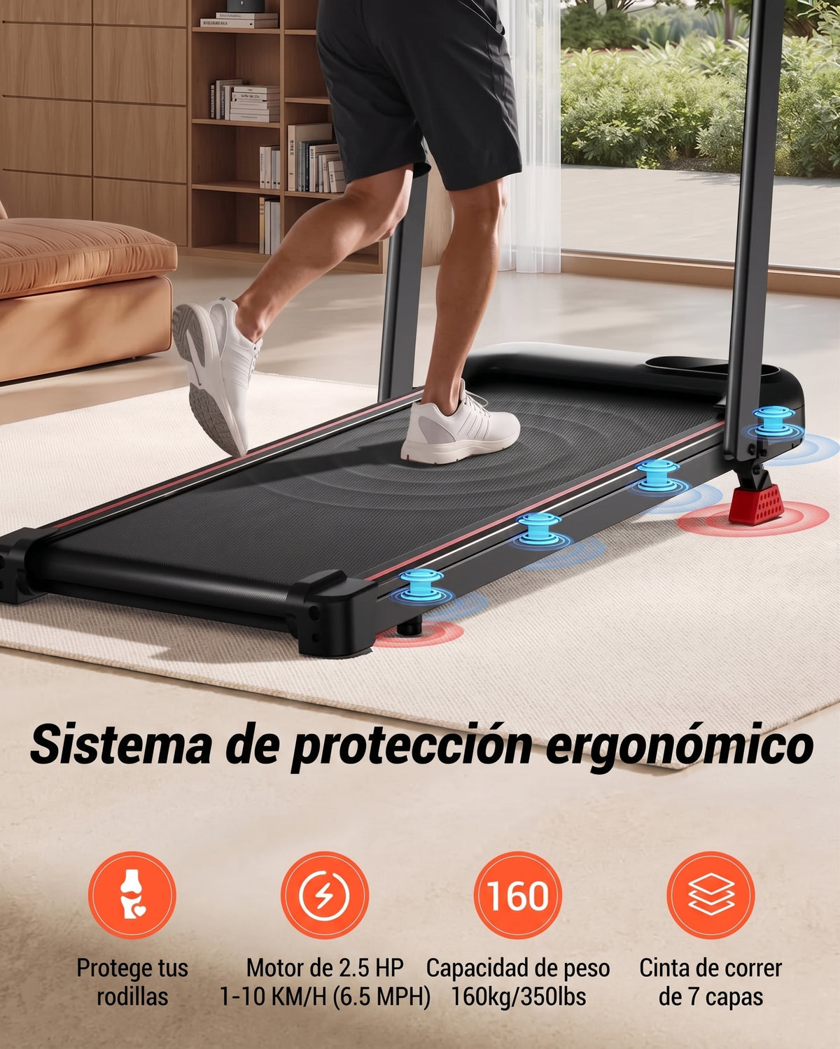 RUNOVA™ ONE — La cinta de correr que cabe debajo del sofá
